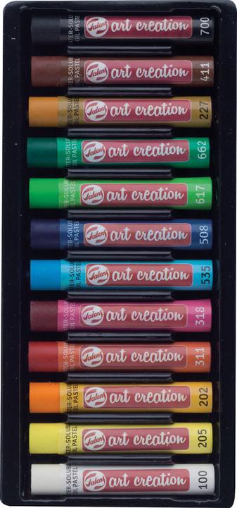 Produktbild Talens Wasserlösliche Ölpastelle Set 12# (Mehrfarbig, 12 x)