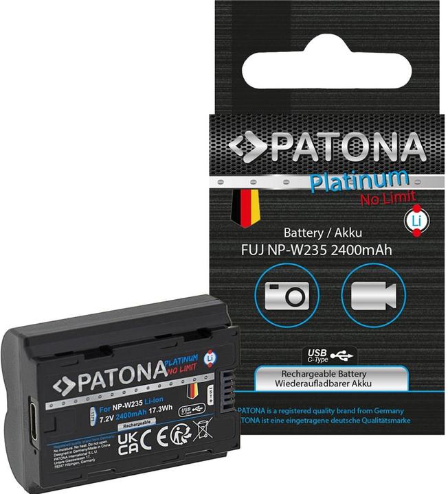 Produktbild Patona Platinum Fuji NP-W235 USB-C (Kamera Akku)