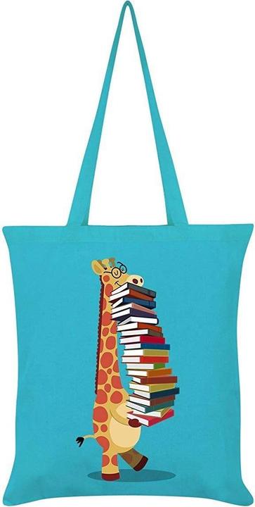 Grindstore Tragetasche The Happy Librarian mit Giraffe und Büchern (20.27 l)