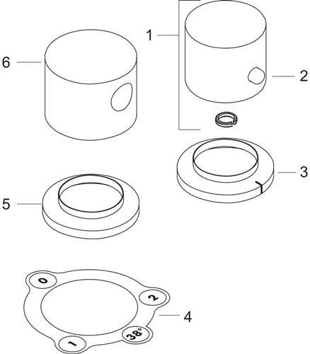 Actual product image Axor Uno 2-hole bath rim fitting, thermostat, 2 consumers