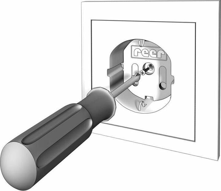 Produktbild Reer Steckdosenschutz, schraubbar, weiss, 20 Stück