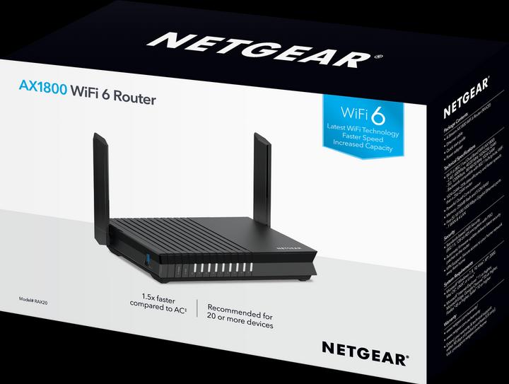 Actual product image Netgear RAX20