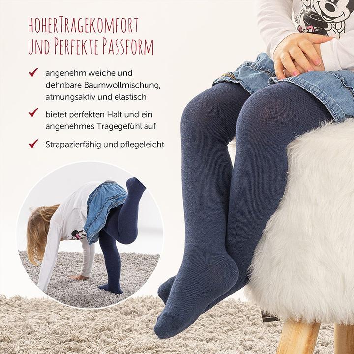 Produktbild La Loona LaLoona Baby-Strumpfhosen Strumpfhose 2er Pack - Marine - (62/68)