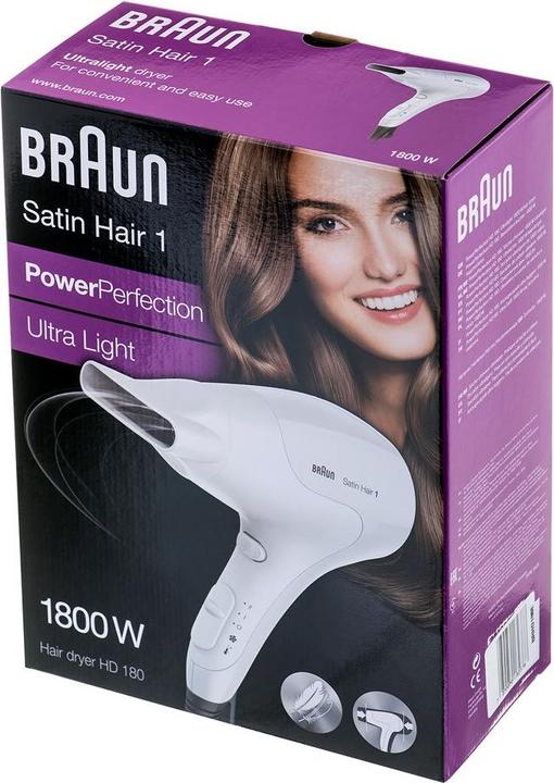 Actual product image Braun BRA Hair Dryer SH1 HD180 sol