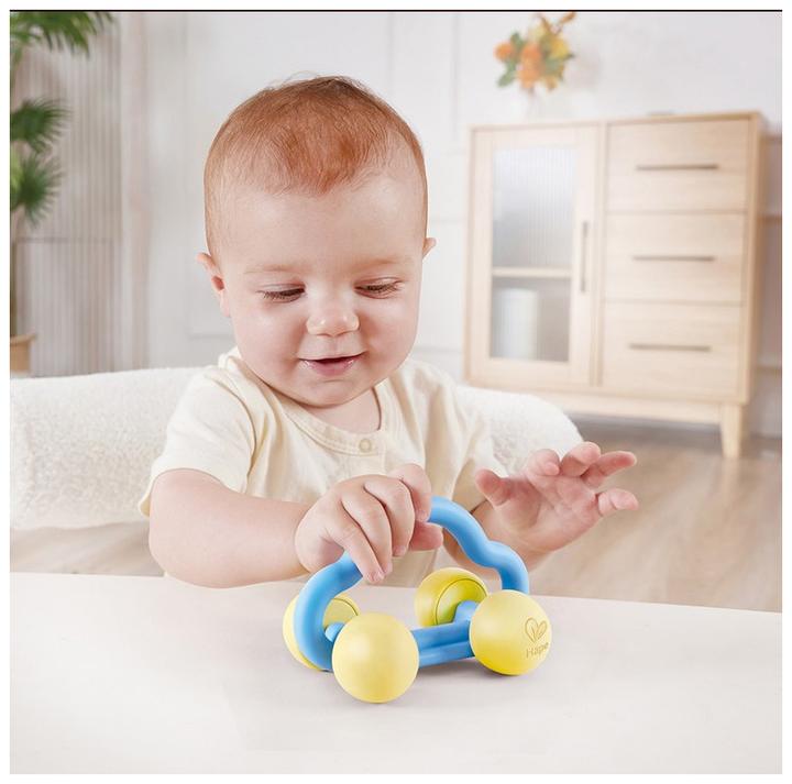 Image du produit Hape Jouet voiture Roll + hochet