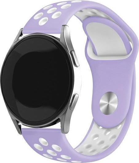 Produktbild Beline pasek Watch 20mm Sport Silicone fioletowo-biały purple/white box (20 mm, Silikon, Kunststoff)