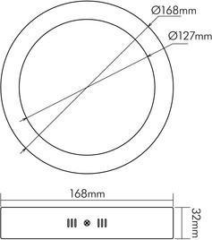 Produktbild Nobile NOBI LED-Deckenleuchte (1000 lm)