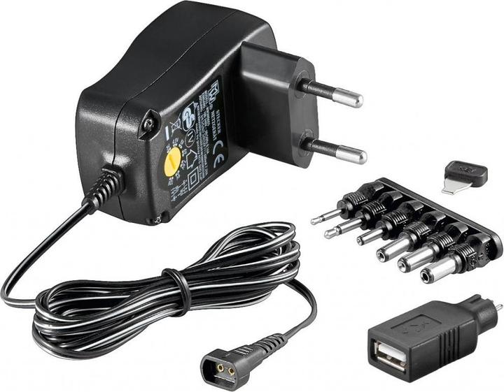 Produktbild Goobay 3 V - 12 V Universal-Netzteil 0.6 A
