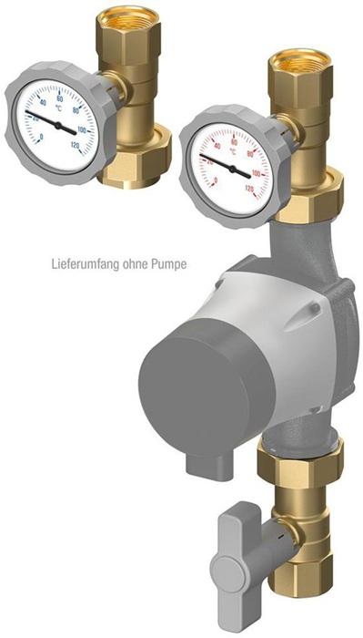 Actual product image Flamco Pump shut-off set C+R 1inch