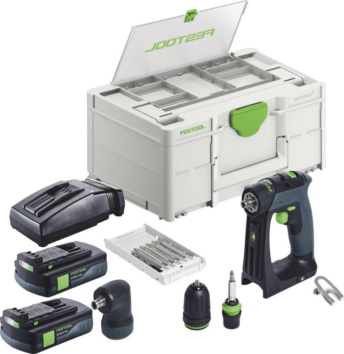 Image du produit Festool Perceuse-visseuse à accu CXS 18 C 3,0-Set (Fonctionnement sur batterie)