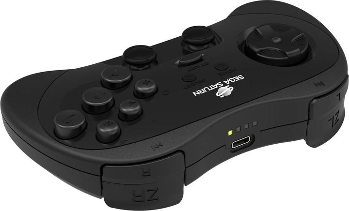 Actual product image retro-bit PRO Controller Black - Gamepad - Sega Saturn (PC, Switch)
