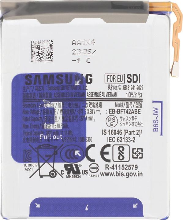 Actual product image Samsung EB-BF742ABE 4000mAh battery