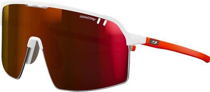 Julbo Intensity Weiss Neonorange REACTIV 03 High Contrast (Weiss-Neonorange, Rot)