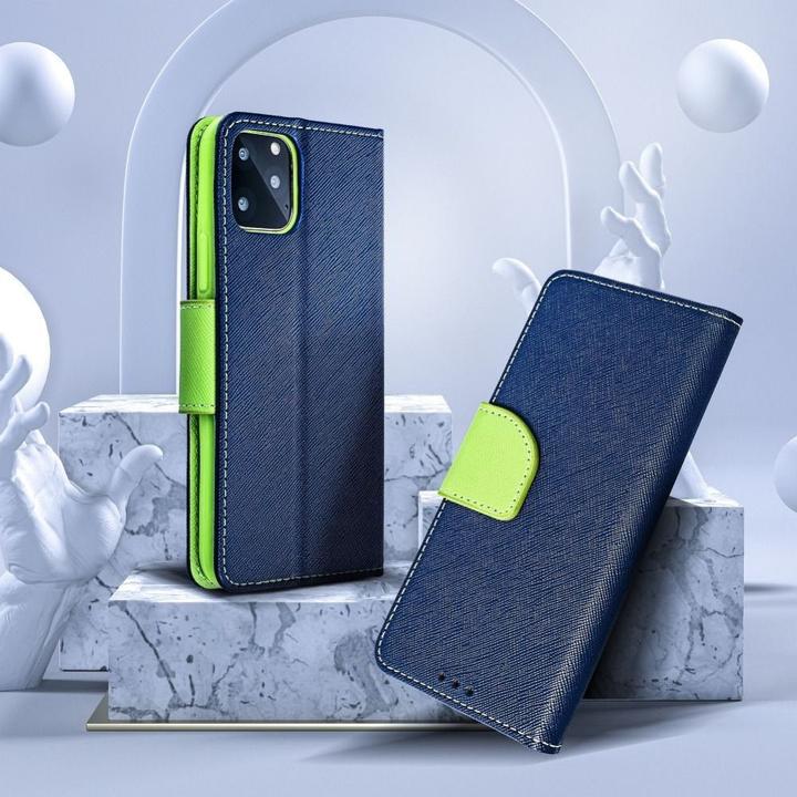 Produktbild NoName Book case OEM FANCY Book case for SAMSUNG A52 LTE / A52 5G / A52S navy/lime (Samsung Galaxy A52 5G, Samsung Galaxy A52s 5G, ZTE Blade A52 Lite)
