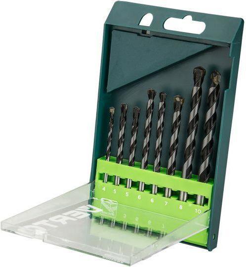 Verto Drill bit for concrete cylindrical 7 4 5 6 10 8 mm set (60H302) (4, 5, 6, 7, 8, 10 mm)