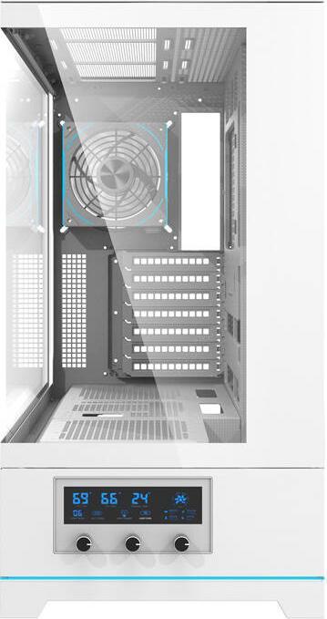 Produktbild Darkflash Tech Darkflash DY451 PRO computer case with fan (white) (mATX, ITX, ATX)