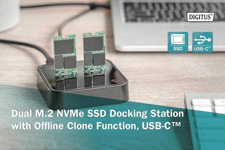 Immagine prodotto Digitus Dual M.2 NVMe SSD Docking Station