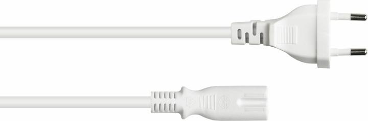 Image du produit Kabelmeister Câble secteur Euro Fiche Euro type C aux extrémités dénudées, blanc, 0.75 mm², 1.5 m (1.50 m)