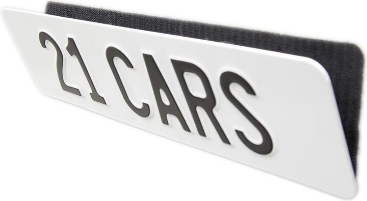 Produktbild 21cars Klett Kennzeichenhalter Motorrad/Roller (Heck, Langformat)
