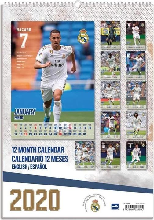 Produktbild Real Madrid CF Wandkalender 2020 A3 (A3)