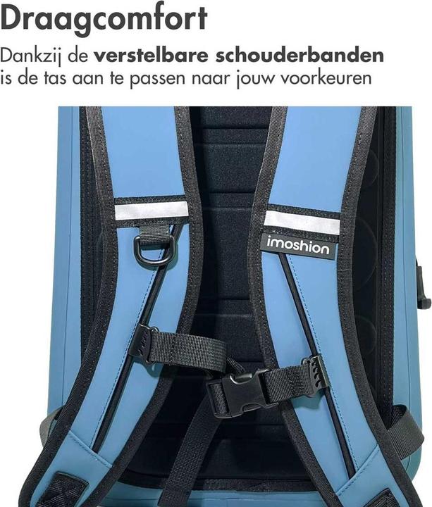 Actual product image iMoshion Air-Tight Waterdichte Rugzak - Large - 20 L - Waterproof Rugtas - Soft Blue (20 l)