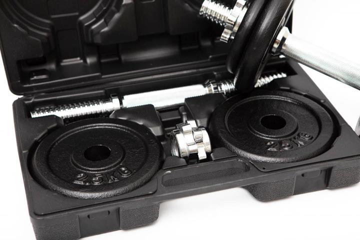 Actual product image Fitcom Dumbbell Set 2x 10 Kg (4 x 2.5 kg, 4 x 1.25 kg)