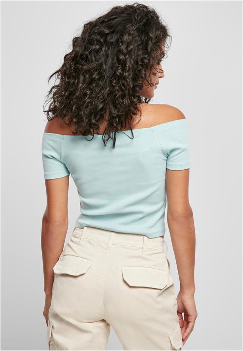 Actual product image Urban Classics Ladies Off Shoulder Rib Tee (5XL)