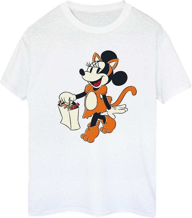 Mickey Mouse Cat Trick Or Treat TShirt (M)