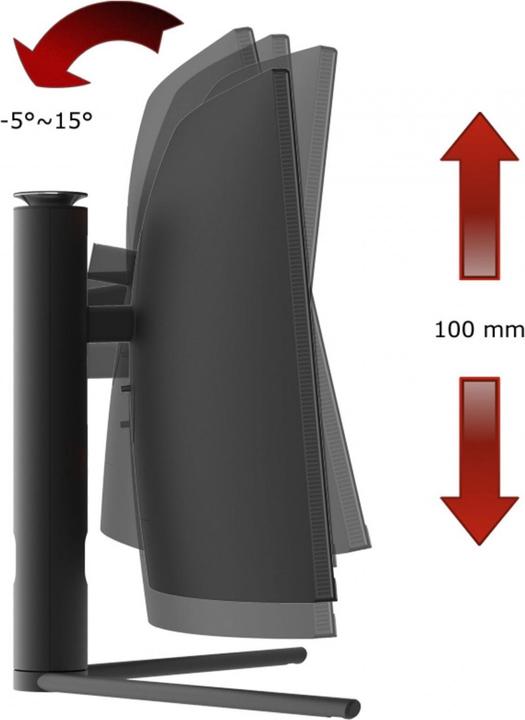 Actual product image LC-Power LC-M34-UWQHD-165-C (3440 x 1440 pixels, 34")