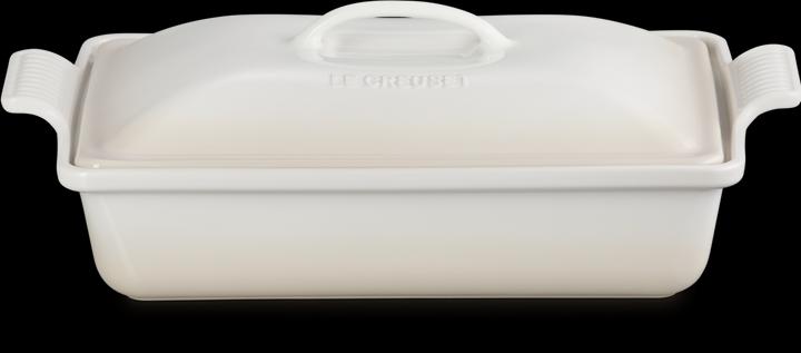 Image du produit Le Creuset Heritage Meringue Mijoteuse avec couvercle, rectangulaire