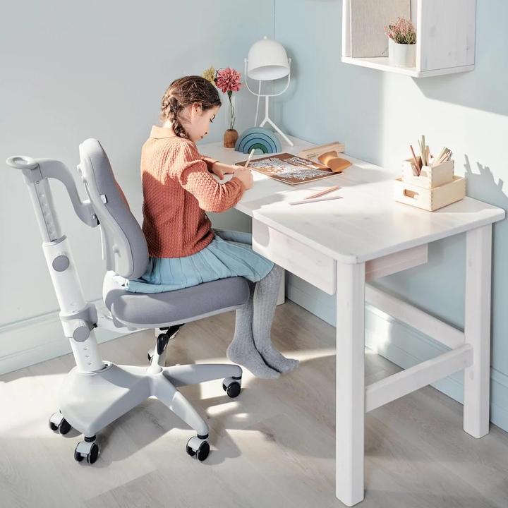 Produktbild Flexa Classic Schreibtisch mit Schublade Weiss lasiert
