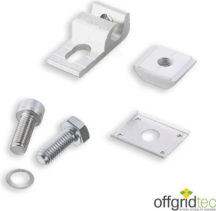 Actual product image Offgridtec Earthing clamps for PV modules 6 pcs.