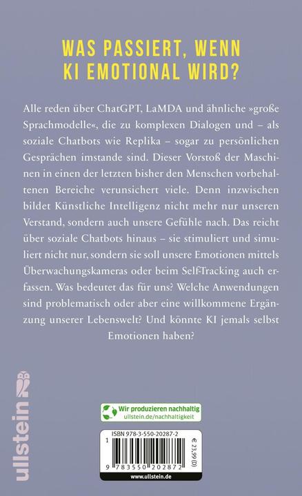 Nutritional values and ingredients Gefühle der Zukunft (German, Eva Weber-Guskar, 2024)