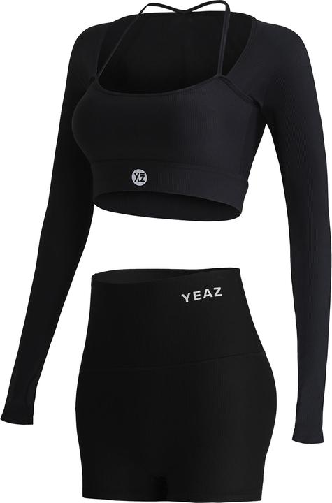 Actual product image Yeaz CLUB LEVEL SET Long Top Shorts L (Black) (L)