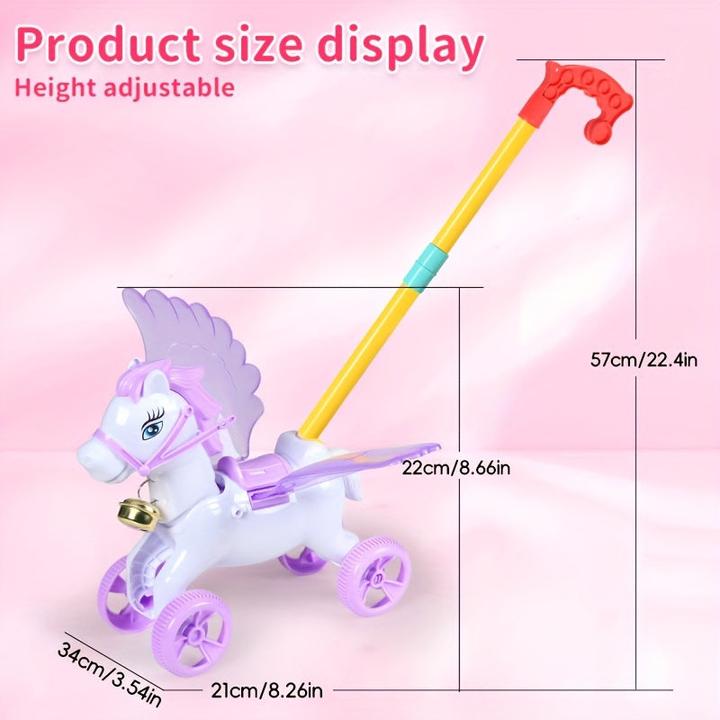 Produktbild Activity Board Kinderwagen Spielzeug, Pferd mit beweglichen Flügeln, Pegasus schieben, bewegliches Spielzeug
