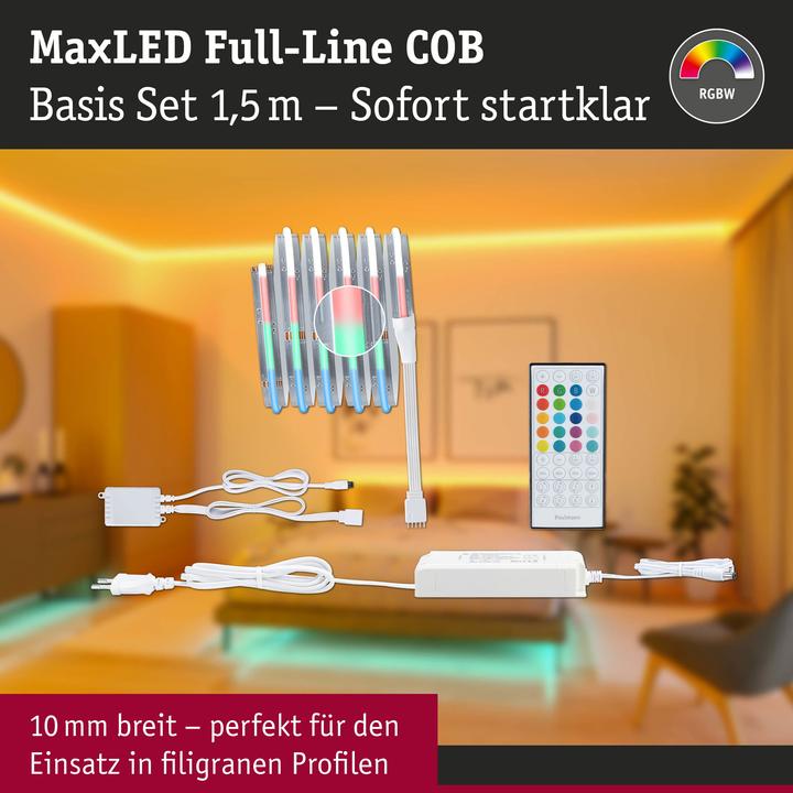 Image du produit Paulmann MaxLED 1000 Full-Line COB Stripe Set (RGBW, 150 cm, Intérieur)