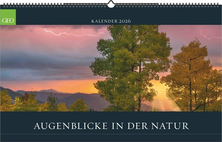 Produktbild Neumann GEO Augenblicke in der Natur 2026 - Wand-Kalender - Reise-Kalender - Poster-Kalender - 58x36 (58 x 36 cm, Deutsch)