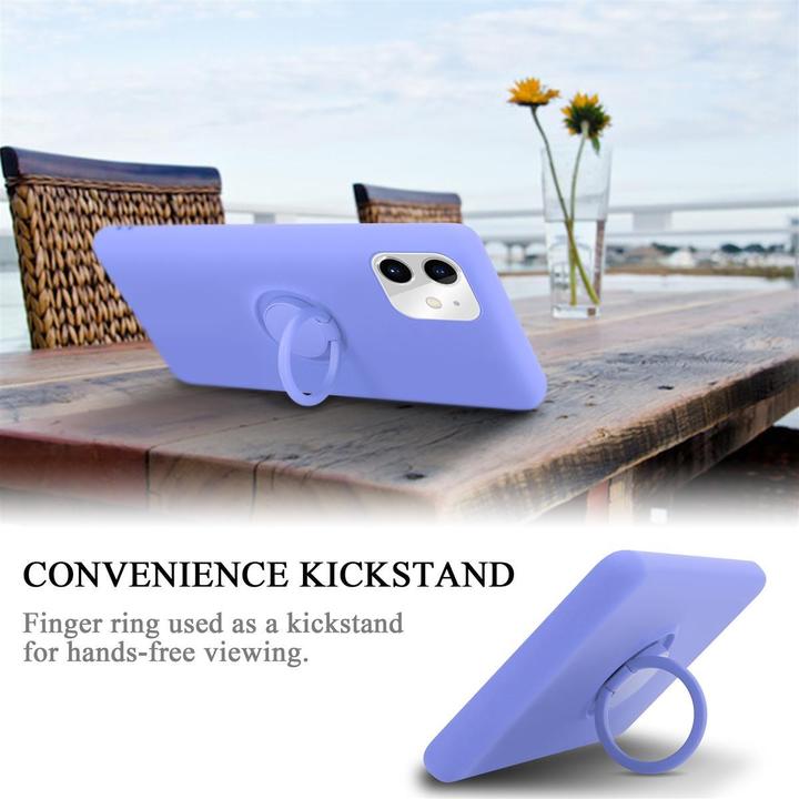 Productafbeelding Cadorabo TPU Vloeibare Ring Silicone Hoesje (Apple iPhone 11)