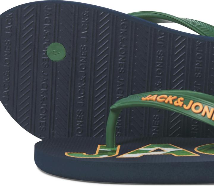 Actual product image Jack & Jones Jfwlogo Palm Print Flip Flop Ln (45)