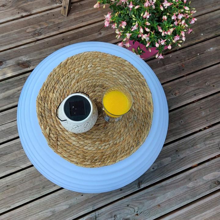 Actual product image Nedis The.Pouf Multicolour Poef/Occupational Table & Bluetooth Speaker (8 h, Rechargeable battery operated)