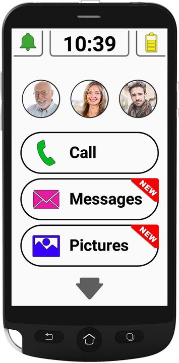 Produktbild Swissvoice G50 (16 GB, Schwarz, 5", Single SIM, 5 Mpx, 4G)