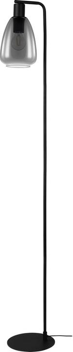 Image du produit EGLO Chelvey Vloerlamp - Staande lamp - E27 - 150,5 cm - verre fumé - Zwart (E27)