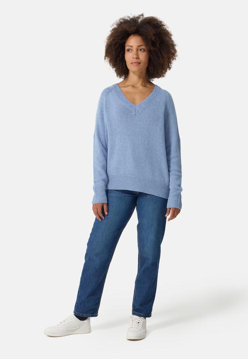 Produktbild Cash-Mere Seide Kaschmir Oversize Style V-Ausschnitt Pullover (S)