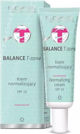 Actual product image Floslek Balance T-Zone (50 ml, Day cream, Up to SPF 10)