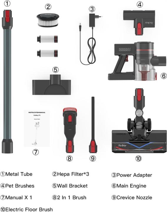 Immagine prodotto Redkey P9 Aspirapolvere manuale