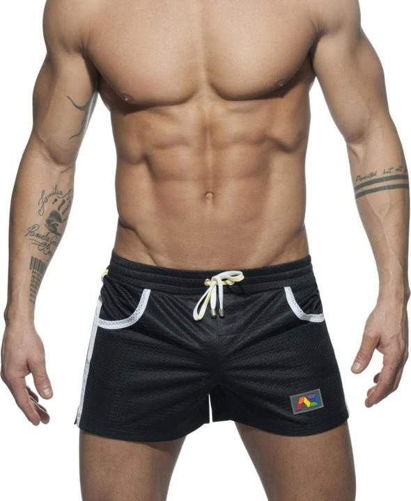 Addicted MESH RAINBOW SHORT Black