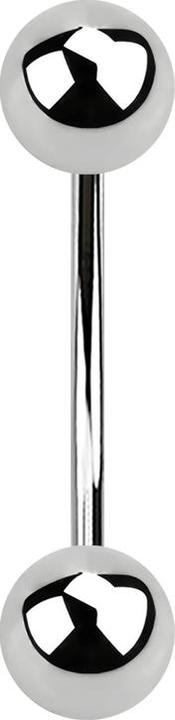 Immagine prodotto Star Piercing Micro Banana argento con due palline (Acciaio chirurgico 316L, senza ottone)