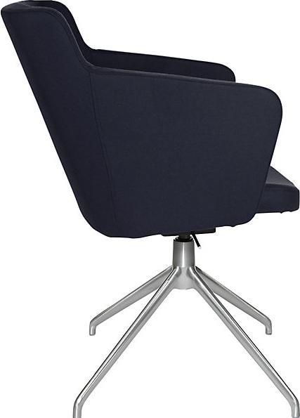Produktbild Topstar Besprechungssessel SFH, 3D-Sitzgelenk und Aluminium-Fusskreuz, dunkelblau