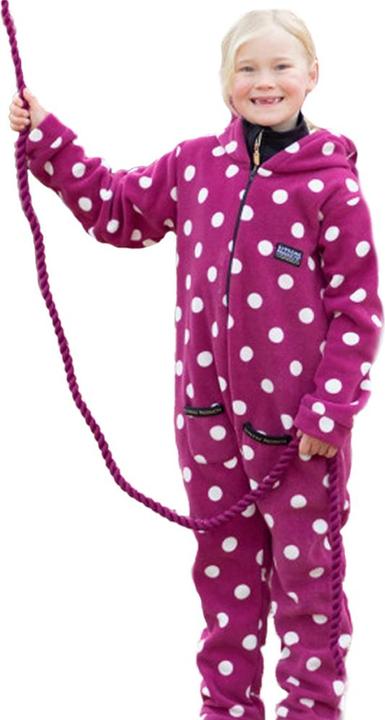 Actual product image Supreme Products Childrens/Kids Polka Dot Fleece Jumpsuit (XS)