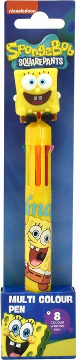 Actual product image Blue Sky Bob l'éponge stylo multi-couleurs Bob l'éponge (carton de 8) (Yellow, Multicoloured, 1 x)